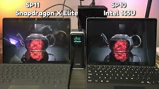 Surface Pro 11 and 10  Side by Side  Battery Screen amp Performance Comparisons [upl. by Ativoj940]