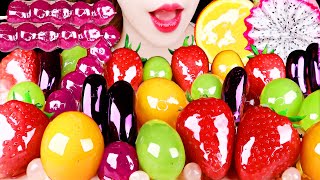 ASMR TANGHULU RASPBERRY ORANGE DRAGON FRUIT STRAWBERRY GRAPE EATING SOUNDS MUKBANG 탕후루 먹방 咀嚼音 [upl. by Rosalinda537]