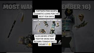 Fortnite item shop leaks for the next few days [upl. by Lianna367]