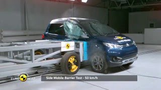 euroNCAP Crash test 2016  Aixam Crossover GTR  1 Star rating [upl. by Iphigeniah]