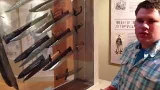 Bowie Knife History At The Arkansas Historical Museum [upl. by Leuqcar312]