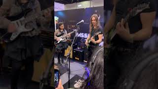 Kiko Loureiro and LisaX at NAMM on 1252019 [upl. by Thorndike255]