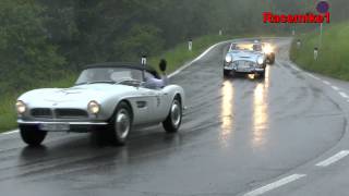 Gaisbergrennen 2013 4  Tolle Oldtimer im Regen  Talfahrt 2  Salzburg  Pure engine sound [upl. by Zindman987]