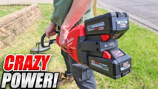 Upgrade Your Yard Game Milwaukee FUEL M18 Dual Battery Trimmer Unleashed [upl. by Aizek]