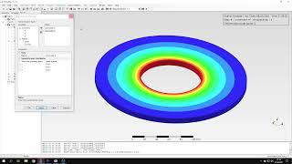 PrePoMax CalculiX FEA  Tutorial 6  Rotating disc [upl. by Nibuz305]