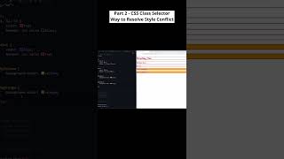 Part 2  CSS Class Selectors Resolve Style Conflicts Like a Pro csstutorial codewithmayur [upl. by Akihsan]