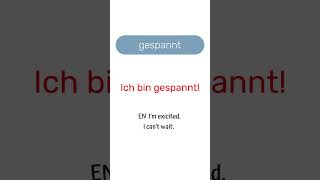 👉 gespannt deutsch deutschlernen german germanonline sprachschule German Cafe [upl. by Skye570]