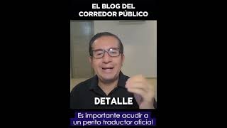 Es importante acudir con un perito traductor oficial shorts [upl. by Rheba]