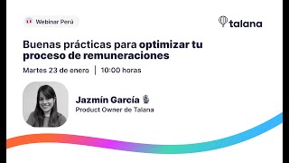 Webinar Perú Buenas prácticas para optimizar tu proceso de remuneraciones [upl. by Anierdna337]