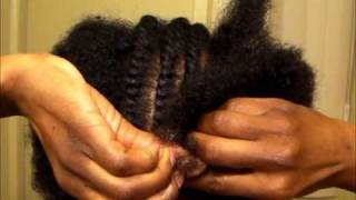 Flat Twist Updo on a TWA [upl. by Ayahsal468]