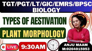 TYPES OF AESTIVATION II PLANT MORPHOLOGY  BY ANJU MAM [upl. by Ynneh]