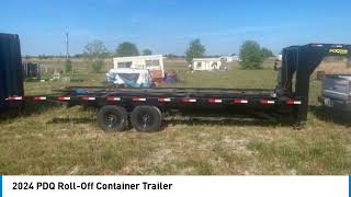 2024 PDQ RollOff Container Trailer 20496 [upl. by Zilla]