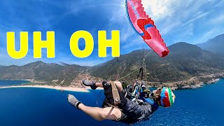 How To Lose Control Of A Beginner Paraglider Wing ENA Class [upl. by Leterg]