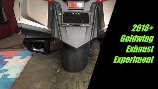 2018 Goldwing Exhaust Modification [upl. by Ailene]