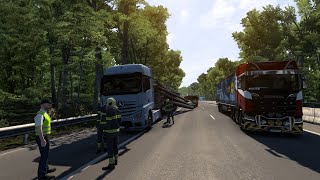 Euro Truck Simulator 2 Ländle Truckshow in hurricane milton 2024 scania shorts truck [upl. by Nrobyalc]