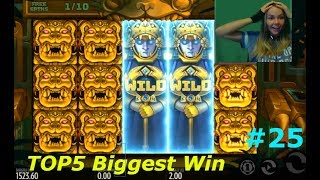 TOP5 Biggest Wins  TheBestMoments 25 Super Mega Win [upl. by Einolem]