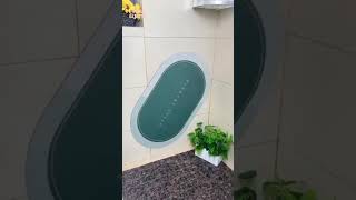 Say goodbye to wet bathroom floors Our super absorbent Floor Mat soaks up water in seconds leaving [upl. by Eilsew320]