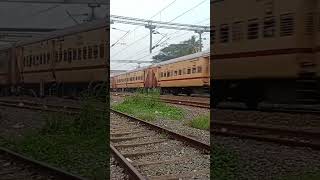 Alapuzha  Kannur Executive express skipping Edappally with Arakkonam WAP4 indianrailway [upl. by Akiemaj]