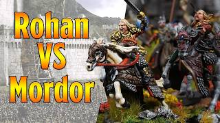 Rohan Vs Mordor  Middle Earth SBG Battle Report [upl. by Acinahs]