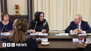 President Putin meets mothers of Russian soldiers fighting in Ukraine war – BBC News [upl. by Polad]