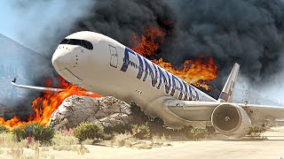 What Happened after A350 Engine Explosion at Airport [upl. by Alahc710]