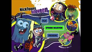 Nicktoons Halloween 2003 DVD Menu Walkthrough [upl. by Esdnyl]