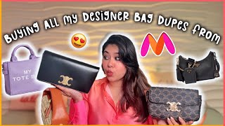 I bought ALL my designer bag DUPES from Myntra 😱im shook  ThatQuirkyMiss [upl. by Charpentier]