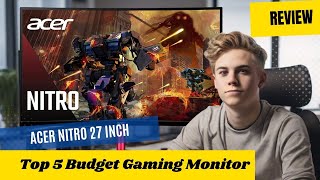 Review Acer Nitro 27 Inch Monitor 165Hz  Best Budget Gaming Monitor On Amazon 2024 [upl. by Anstice]