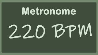 220 BPM  Metronome [upl. by March993]