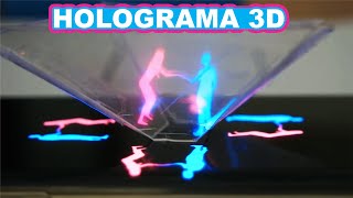 HOLOGRAMA 3D FEITO COM CELULAR EM CASA  3D HOLOGRAM MADE WITH SMARTPHONE AT HOME [upl. by Anertak]