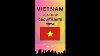 Vietnam Real GDP Growth Rate 2024 vietnam factshorts 2024 [upl. by Denys]