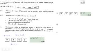 4 Character code problem Q12 [upl. by Acile]