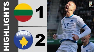 Lithuania vs Kosovo 12 Highlights  UEFA Nations League  20242025 [upl. by Enitsua123]