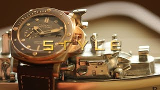 UNBOXING Panerai’s new Bronzo PAM 968 Submersible  first look [upl. by Lesser85]