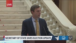 Georgia election official speaks on state data hub early voting [upl. by Llenrahs272]