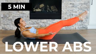 5 Min LOWER ABS Workout  Lower Belly Fat Blaster [upl. by Collbaith]