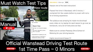 Wanstead Driving Test Route  Driving Test Tips amp Voiceover [upl. by Reve105]