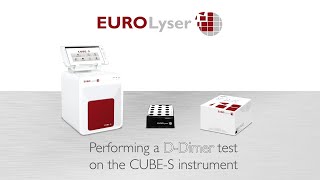 Performing a DDimer test on the Eurolyser CUBES instrument [upl. by Enirolf]