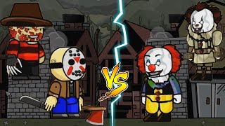 PENNYWISE vs FREDDY KRUEGER and JASON VOORHEES  Scribblenauts Unlimited Gameplay PART 2 [upl. by Kluge]