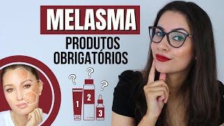 MELASMA aprenda a montar a sua rotina Skincare com 3 produtos obrigatórios para clarear a sua pele [upl. by Omoj]