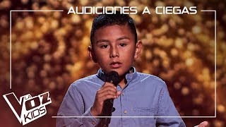 Arón Góngora canta quotLa Gloria de Diosquot  Audiciones a ciegas  La Voz Kids Antena 3 2024 [upl. by Tlaw]