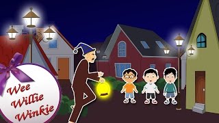 Wee Willie Winkie  Nursery Rhyme With Lyrics  English Rhymes For Kids [upl. by Oicangi]