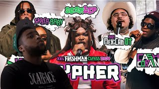 2024 XXL Freshman cypher w That Mexican OT  Skilla Baby Scarlip Cash Cobain amp Lay banks reaction [upl. by Anuahs]