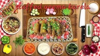 STUFFED QEEMA KARELA COOKING BY ZARAS KITCHEN [upl. by Eseneg230]