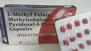 LMethyl Folate Methylcobalamin and Pyridoxal5Phosphate Capsules Price Folvite Active Capsule [upl. by Gabriele]