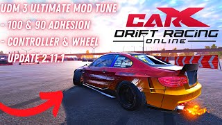 UDM 3 Ultimate Mod Tune Tutorial  CarX Drift Racing Online [upl. by Lexi]