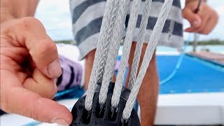 Tensioning Colligo Marine Deadeyes ONLY USING LASHINGS Part 1 [upl. by Gipsy934]