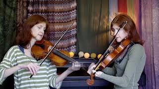 Fiddle and Viola Duet  Three Around Three  English Folk Tune [upl. by Pernell]