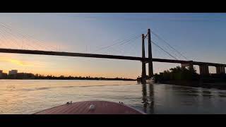 RIO PARANA  ZARATE  PUENTE BRAZO LARGO ATARDECER [upl. by Dahraf860]