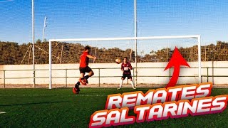 REMATES en BOTAS SALTARINAS RETO de FUTBOL [upl. by Aifos]